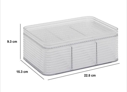 Organizador "Plastor" con 3 compartimentos, 22,5 x 15,3 cm - 204972