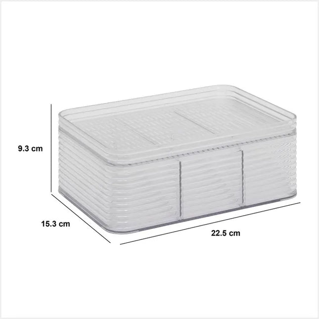 Organizador "Plastor" con 3 compartimentos, 22,5 x 15,3 cm - 204972