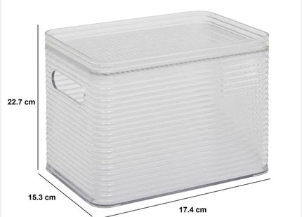 Caja de almacenamiento gris "Plastor" de 4,5 L - 204973