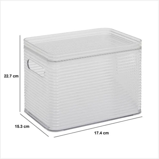 Caja de almacenamiento gris "Plastor" de 4,5 L - 204973
