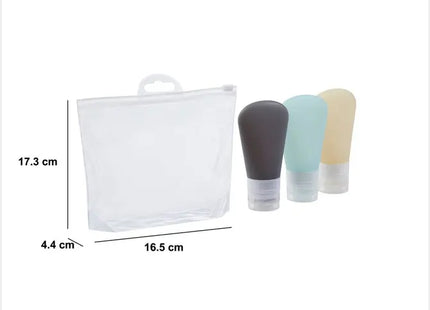 3 tubos de silicona con estuche azul, 60 ml - 204982