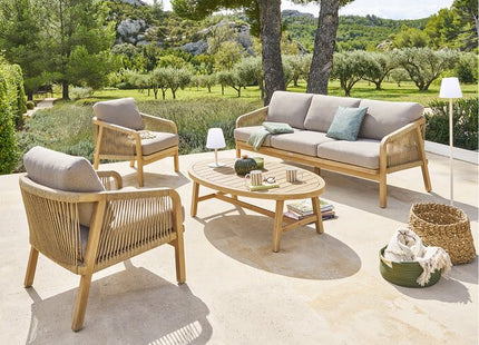 Salón de jardín "PAPOUASIE" Acacia 5 plazas  - 205172