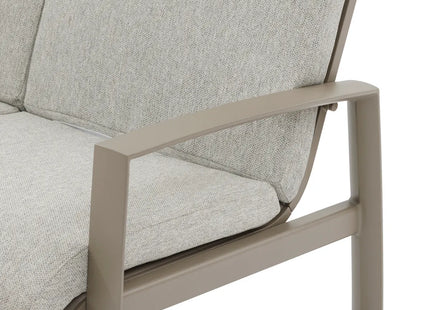 Salón de jardín BOREANE Avellana & Café 5 plazas - 205202C