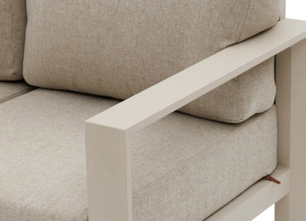 Salón de jardín ÉVASION Arcilla & Lino 5 plazas - 205241B