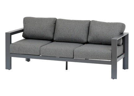 Sofá de jardín ÉVASION + 2 sillones + 1 mesita Grafito 3 plazas - 205244A