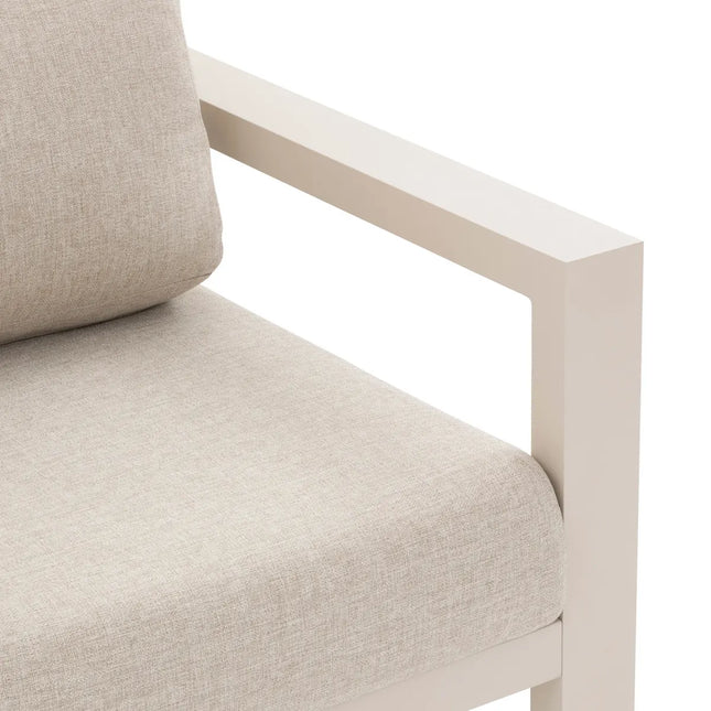 Sofá de jardín ÉVASION + 2 sillones + 1 mesita Arcilla 3 plazas - 205244B