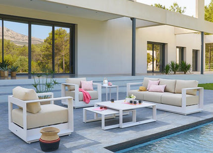 Salón de jardín ALLURE avena 5 plazas - 205262B