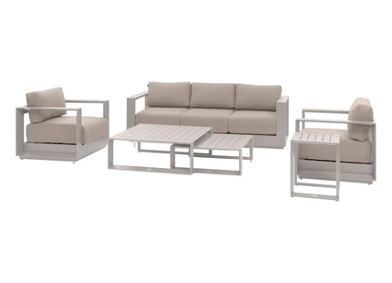 Salón de jardín ALLURE avena 5 plazas - 205262B