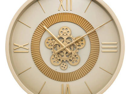 Reloj mecánico "Guiliana" metal beige D50cm - 205607