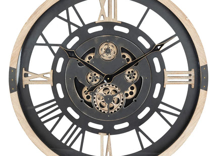 Reloj mecánico "Kent" de madera D80cm - 205611