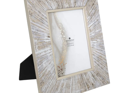 Porta retrato "Izzie" marrón y dorado 13x18cm - 205633