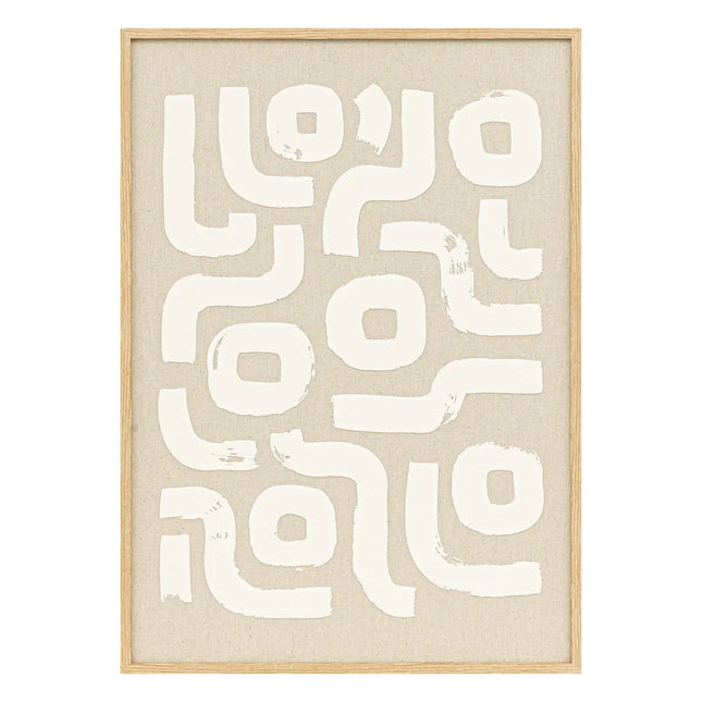 Deco de pared 3D "Disa" beige 50x70cm - 205669