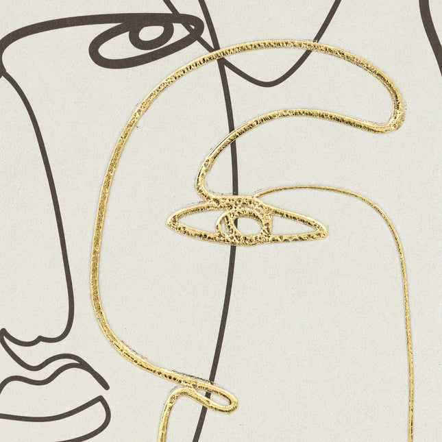 Cuadro enmarcado "Coralie" estampado 45x60cm - 205676