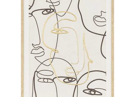 Cuadro enmarcado "Coralie" estampado 45x60cm - 205676