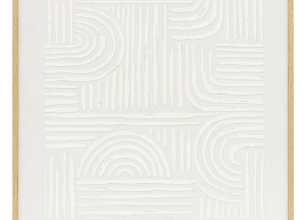 Deco de pared 3D "Kaya" blanco 60x60cm - 205683