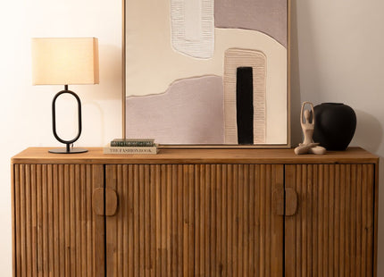 Deco pared 3D "Laurenz" blanco y violeta 80x80cm - 205690