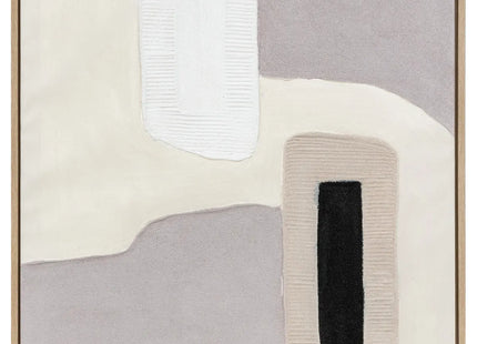 Deco pared 3D "Laurenz" blanco y violeta 80x80cm - 205690