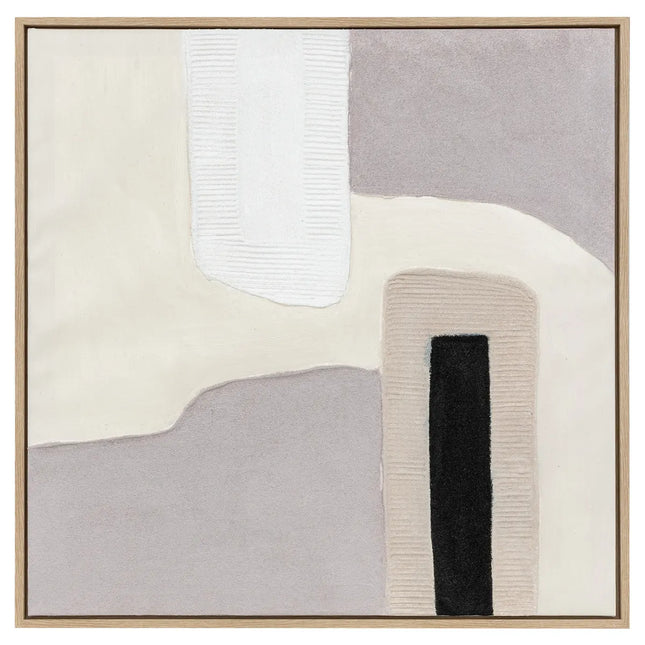 Deco pared 3D "Laurenz" blanco y violeta 80x80cm - 205690