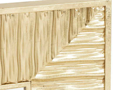 Espejo cuadrado "Leny" metal dorado 113x113cm - 205703