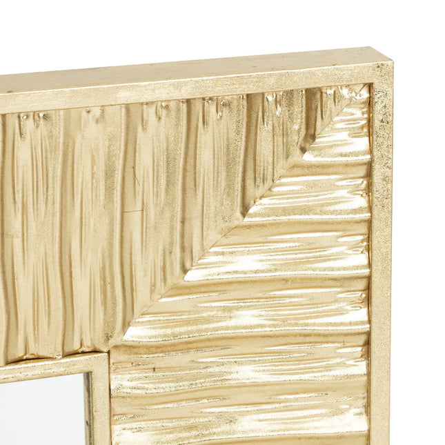 Espejo cuadrado "Leny" metal dorado 113x113cm - 205703