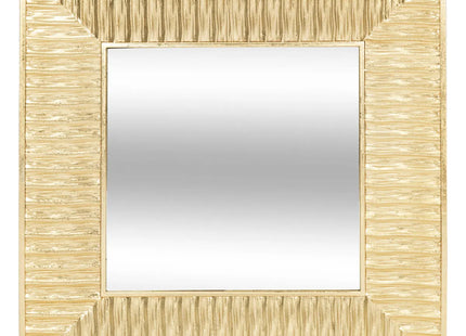 Espejo cuadrado "Leny" metal dorado 113x113cm - 205703