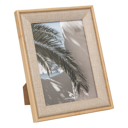 Porta retrato "Zera" Tela beige 13x18cm - 205709