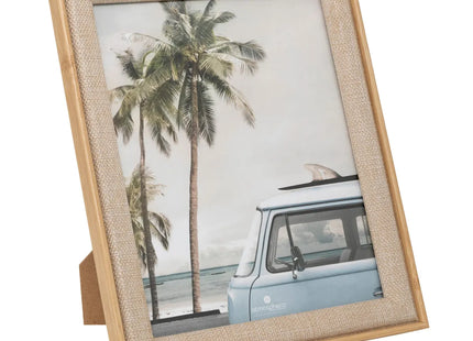 Porta retrato de tela beige "Zera" 20x25cm - 205710