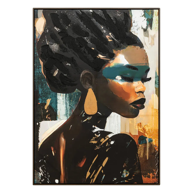 Cuadro pintado enmarcado "Isia" 100x140cm - 205712