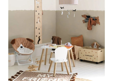 Conjunto infantil de 3 piezas de mesa y 2 sillas "Alex" blanco - 205805