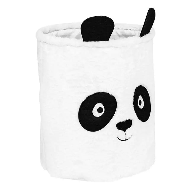 Caja de juguetes "Andy" panda en blanco y negro, 35x40 cm - 205834
