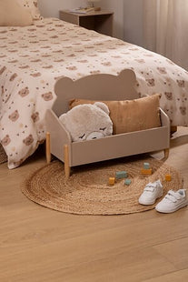 Baúl "Douceur" osito 61x44cm MDF beige - 205878