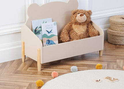 Baúl "Douceur" osito 61x44cm MDF beige - 205878