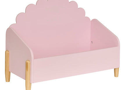 Baúl "Douceur" flor 61x44cm MDF rosa - 205878C