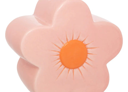 Alcancía con forma de flor rosa "Anae" A13,5 cm - 205884