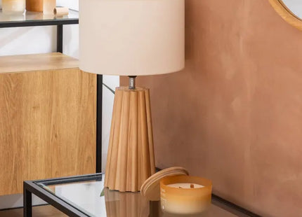Velador de mesa "Adon" color beige, 53 cm de altura  - 205904