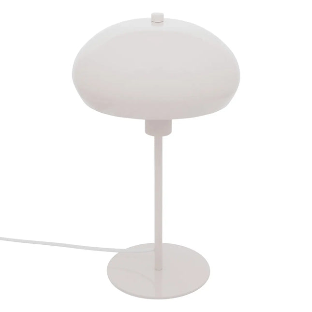 Velador de mesa "Savio" con forma de hongo blanco A38cm - 205922
