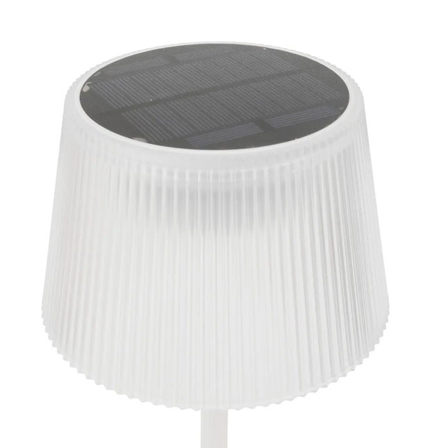 Velador solar y USB para exterior "Katy" blanca A30cm - 205935