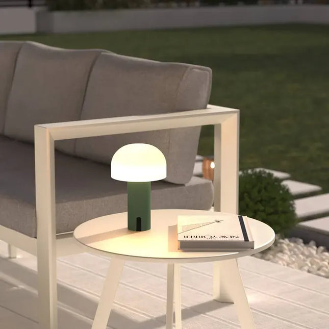 Velador LED USB para exterior "Jany" verde oliva A22cm - 205945B
