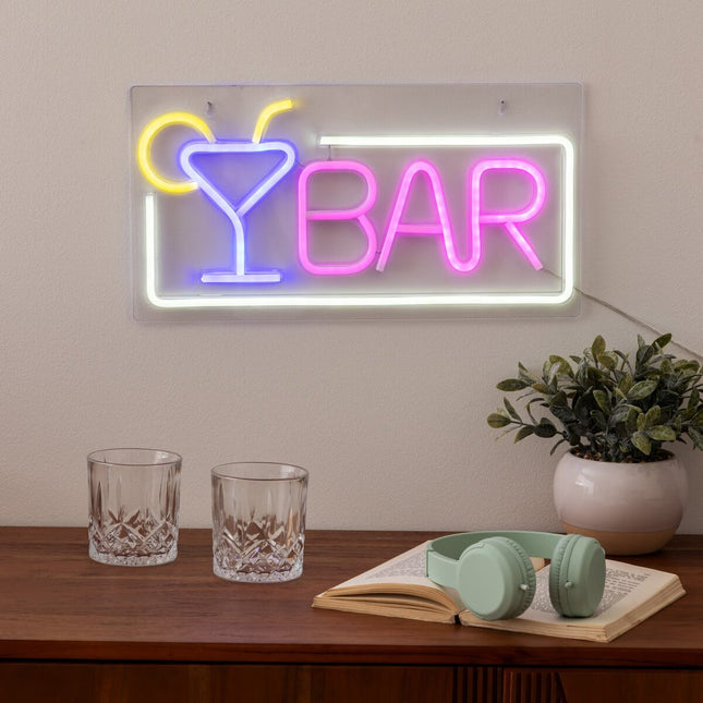 Tubo de neón LED de pared "Bar" L 42cm - 205958
