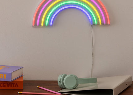 Tubo de neón LED de pared "Arcoíris" L38cm - 205959
