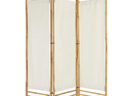 Mampara de bambú blanco "Kalel" 170x135,5x3cm - 206013