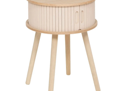 Mesita de noche "Nysos" color crema con dos puertas  54x40 cm - 206052A