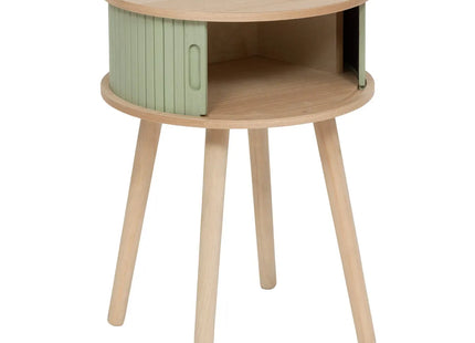 Mesita de noche "Nysos" color verde oliva con dos puertas  54x40 cm - 206052B