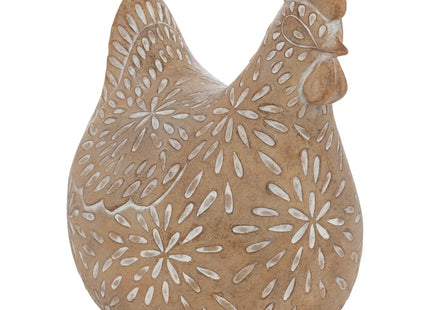 Estatuilla de gallina beige "Linda" A12cm - 206126