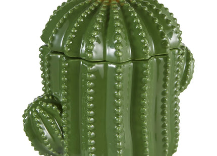 Caja decorativa "Yuca" cerámica verde A16cm - 206147