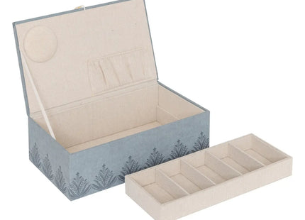 Caja para costura "Wild" azul claro 30x18,5cm - 206163