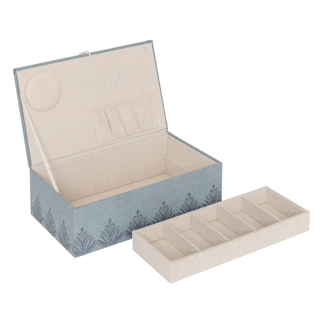 Caja para costura "Wild" azul claro 30x18,5cm - 206163