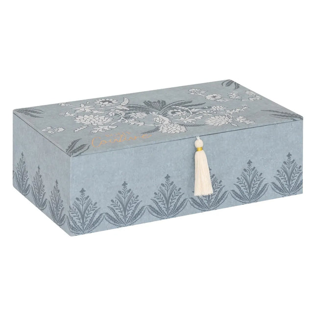 Caja para costura "Wild" azul claro 30x18,5cm - 206163