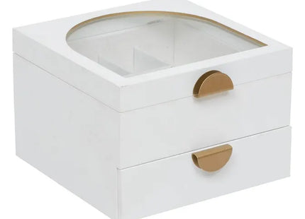 Caja de joyería de madera blanca "Wild", 20x20cm - 206166