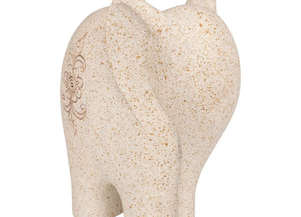 Estatuilla de elefante beige "Nola" A23cm - 206194